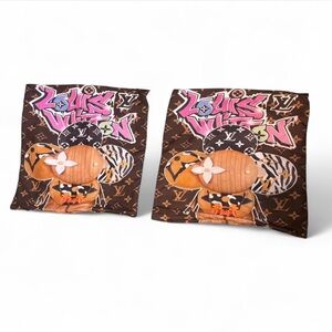 Multicolor Monogram Pillow Pair